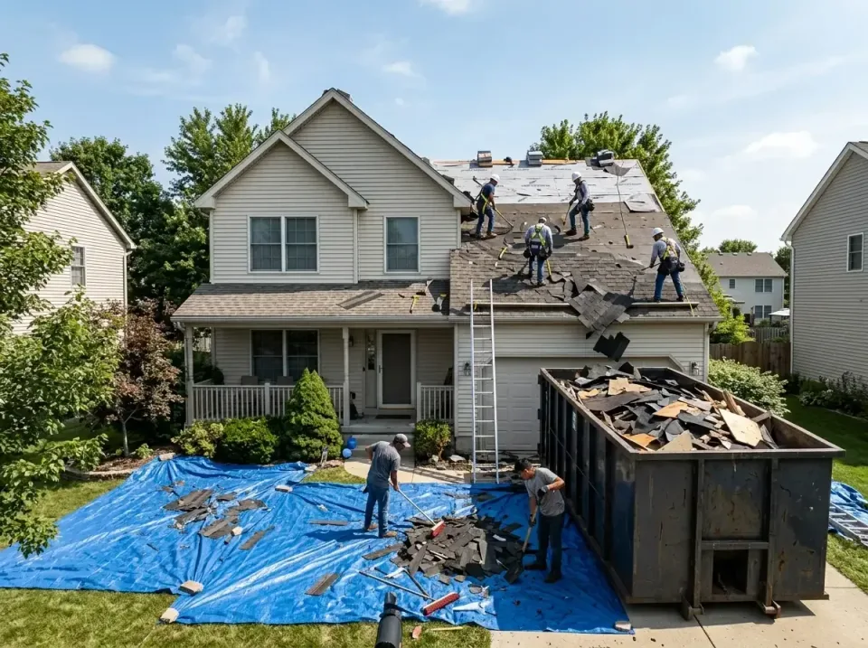 roof-replacement-debris-remova-004 — frequently asked questions, Cheapest Dumpster Rentals in Waukegan, IL
